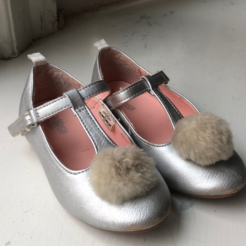 Girls silver shoes